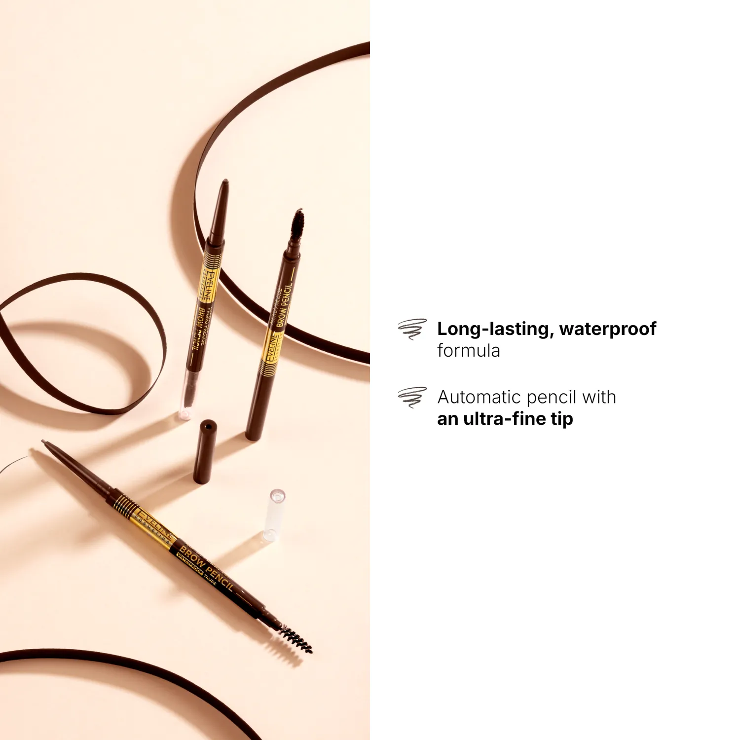 Eveline Micro Precise Brow Pencil crayon sourcils waterproof brown