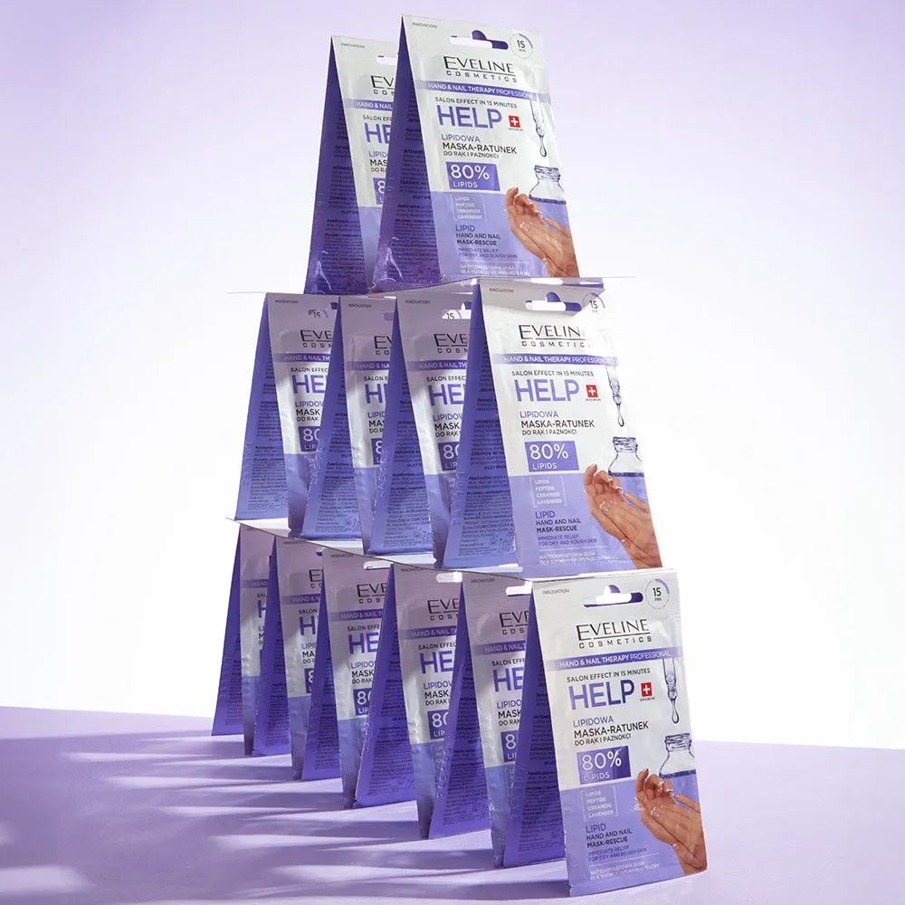 Eveline Hand Nail Therapy Help Lipid masque mains ongles peaux sèches