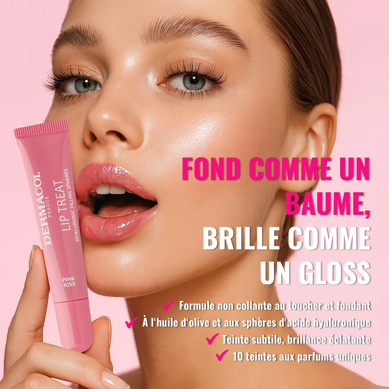 Dermacol Lip Treat gloss lèvres repulpant 7 Summer Crush 10 ml acide hyaluronique