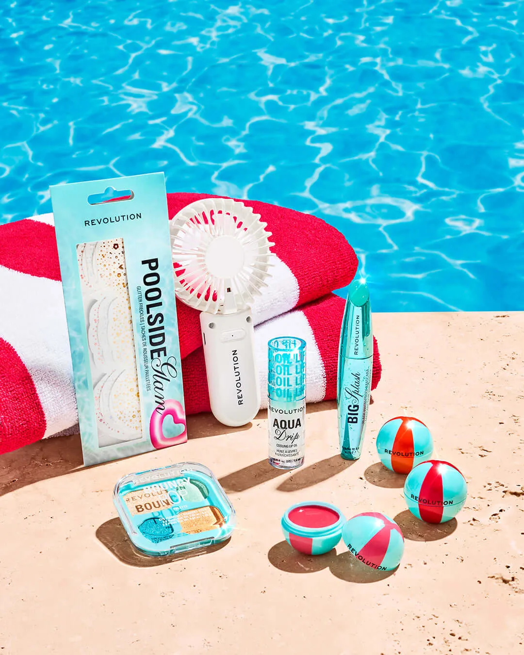Revolution Poolside ventilateur main blanc portable été