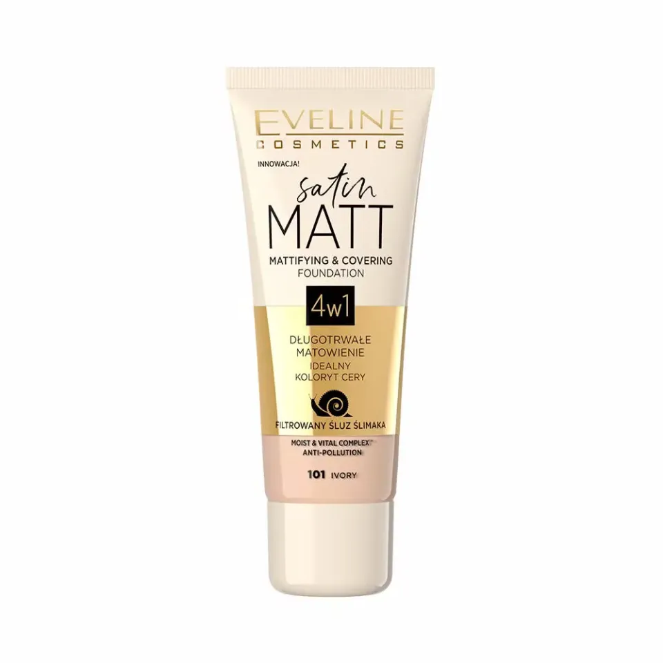 Eveline Satin Matt fond de teint matifiant effet naturel