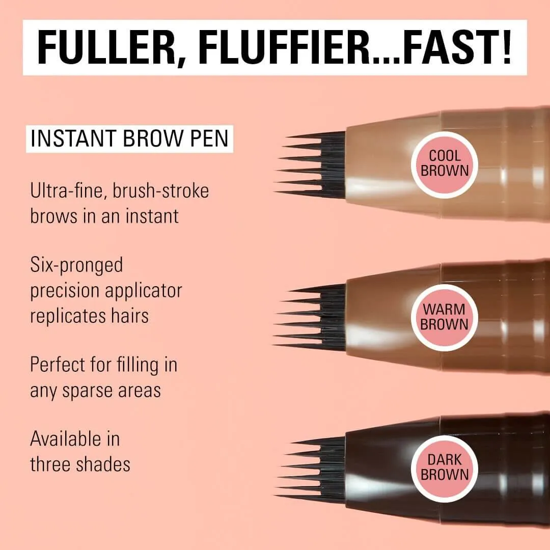 Revolution Instant Brow feutre sourcils Warm Brown poil à poil