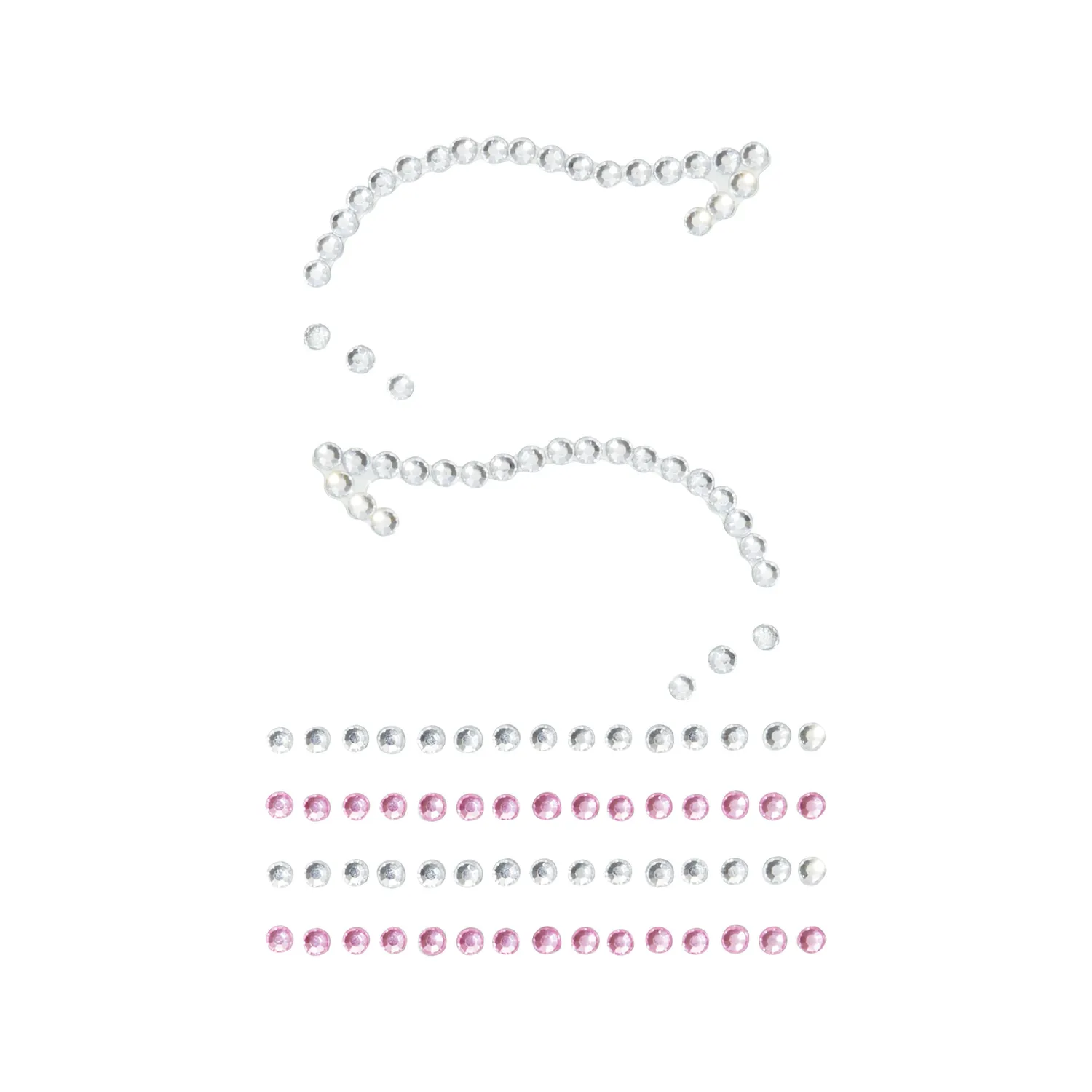 Revolution Metallic Muse Silver Flick strass visage argent