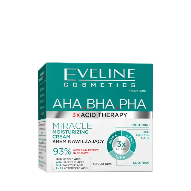 Eveline 3 x Acid Therapy crème hydratante visage aux 3 acides