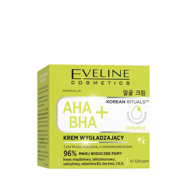 Eveline Korean Rituals crème visage lissante AHA BHA pores