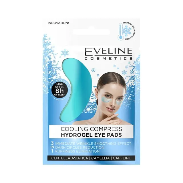 Eveline Care Patchs Yeux Hydrogel Ice Cooling 3-en-1 Antipoches