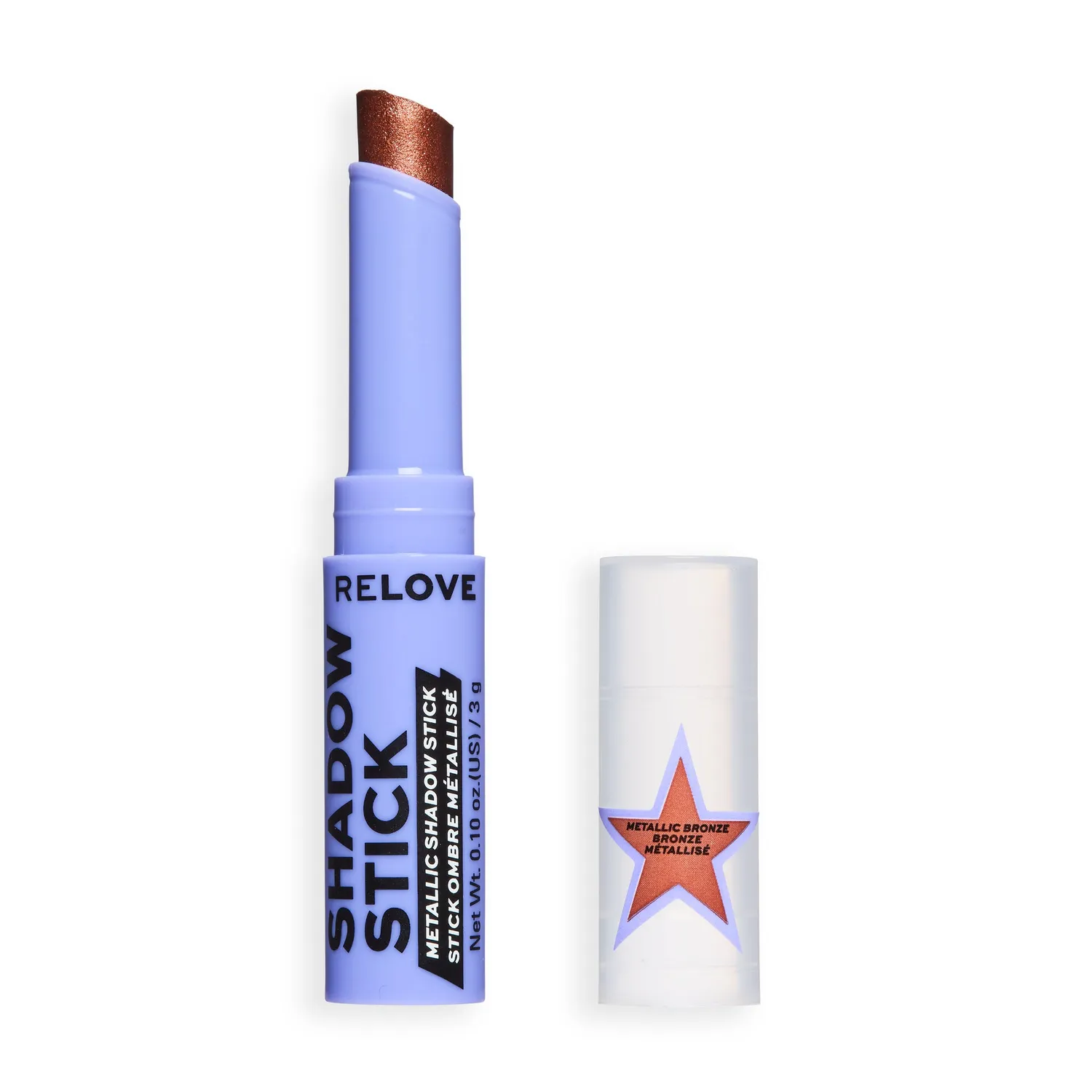 Revolution Relove Shadow Stick fard paupières Metallic Brown scintillant