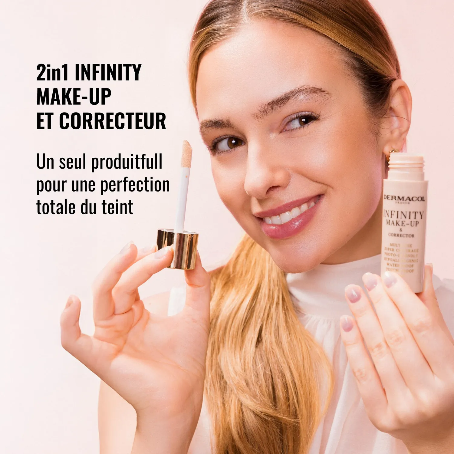 Dermacol Infinity fond de teint 2-en-1 n°01 couvrance totale