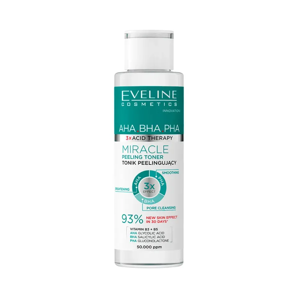 Eveline 3x Acid Therapy Tonique Peeling Éclat Quotidien