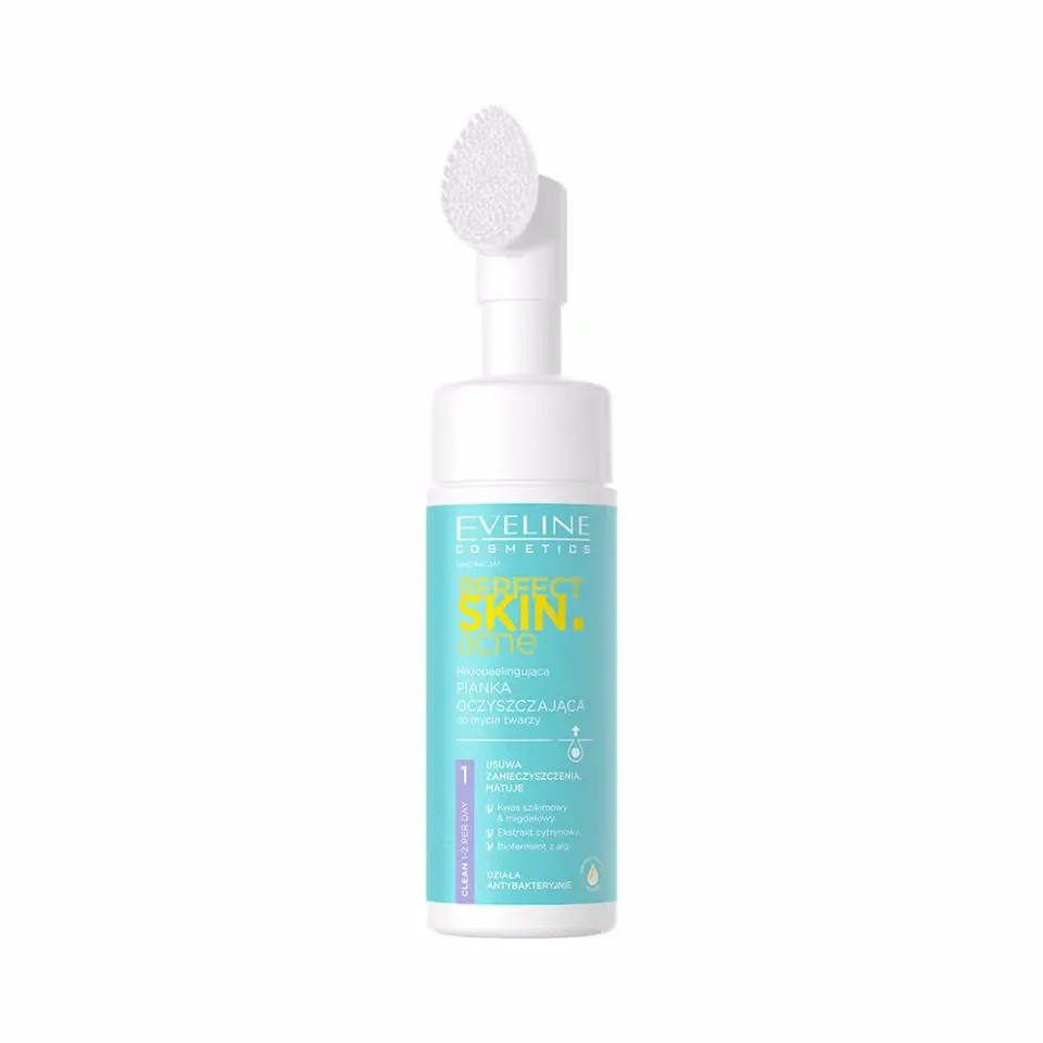 Eveline Perfect Skin Acne mousse visage brosse silicone