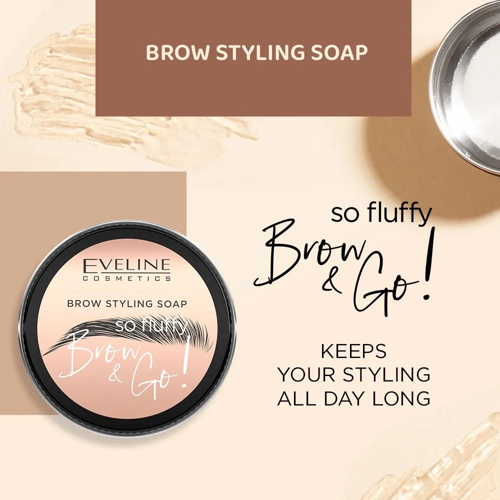 Eveline Brow & Go! savon sourcils fixation forte vegan