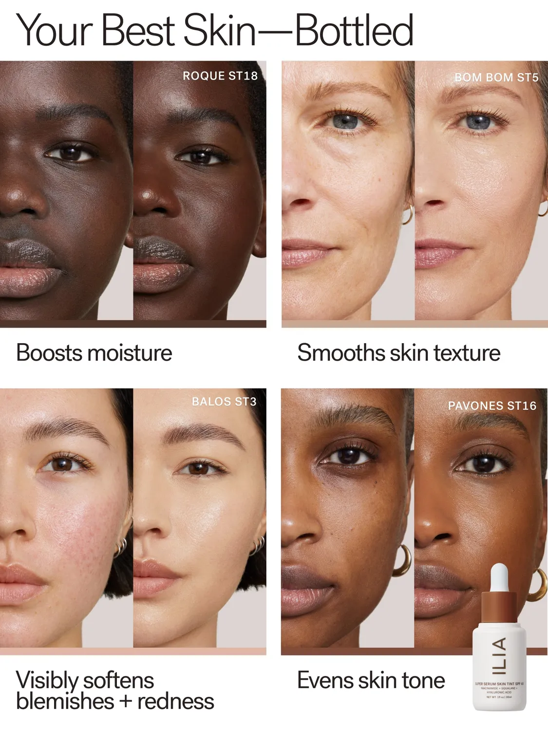 Ilia The Skin Tint Finishing Powder duo teint SPF40