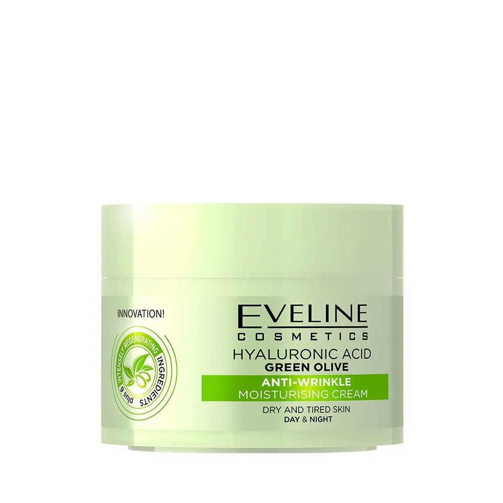 Eveline Acide Hyaluronique Olive Verte crème visage jour nuit hydratante