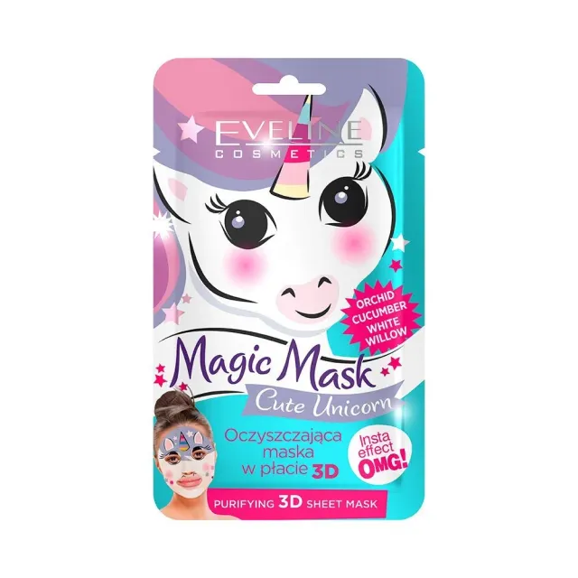 Eveline Magic Mask masque tissu licorne nettoyant