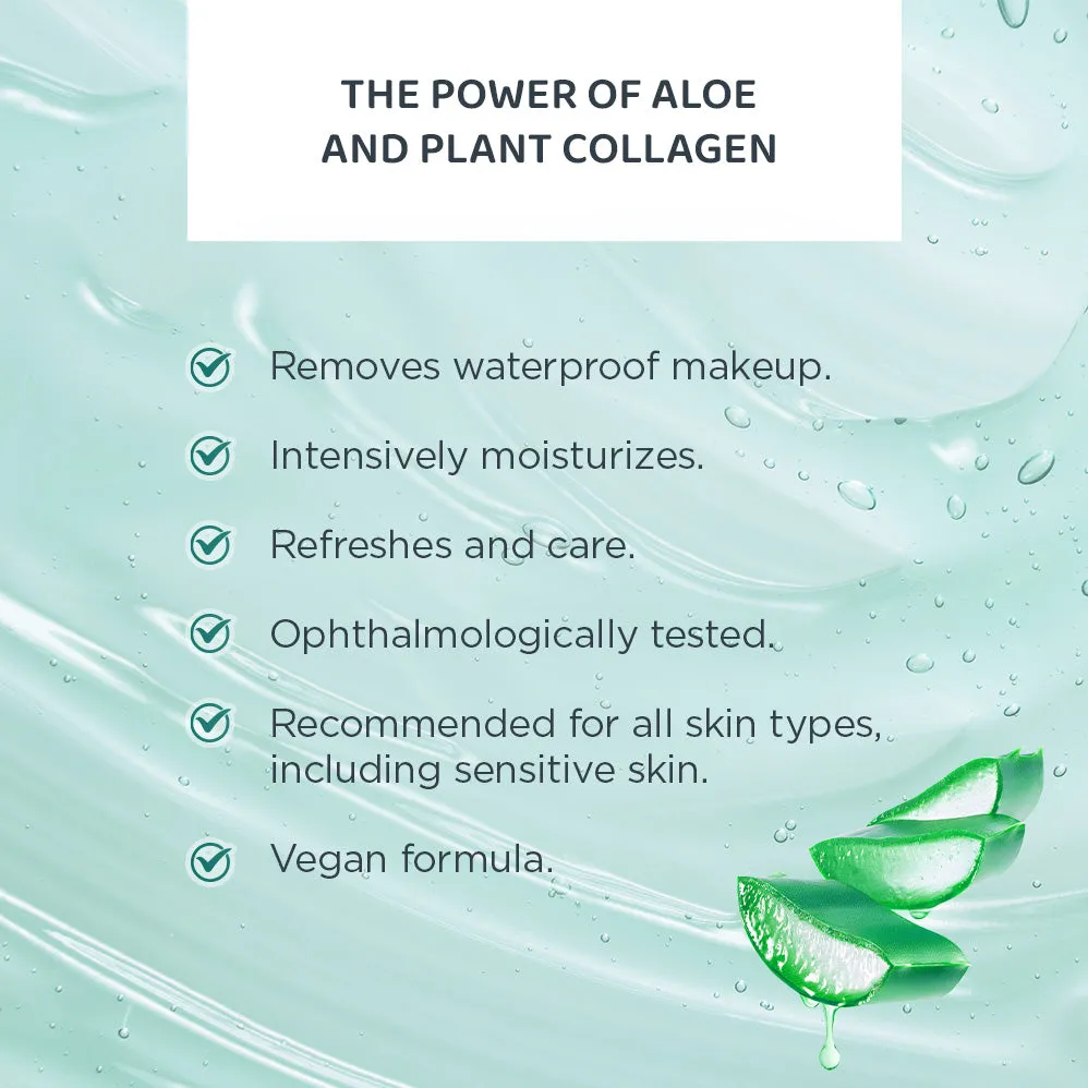 Eveline Cosmetics Aloe Collagen eau micellaire waterproof vegan