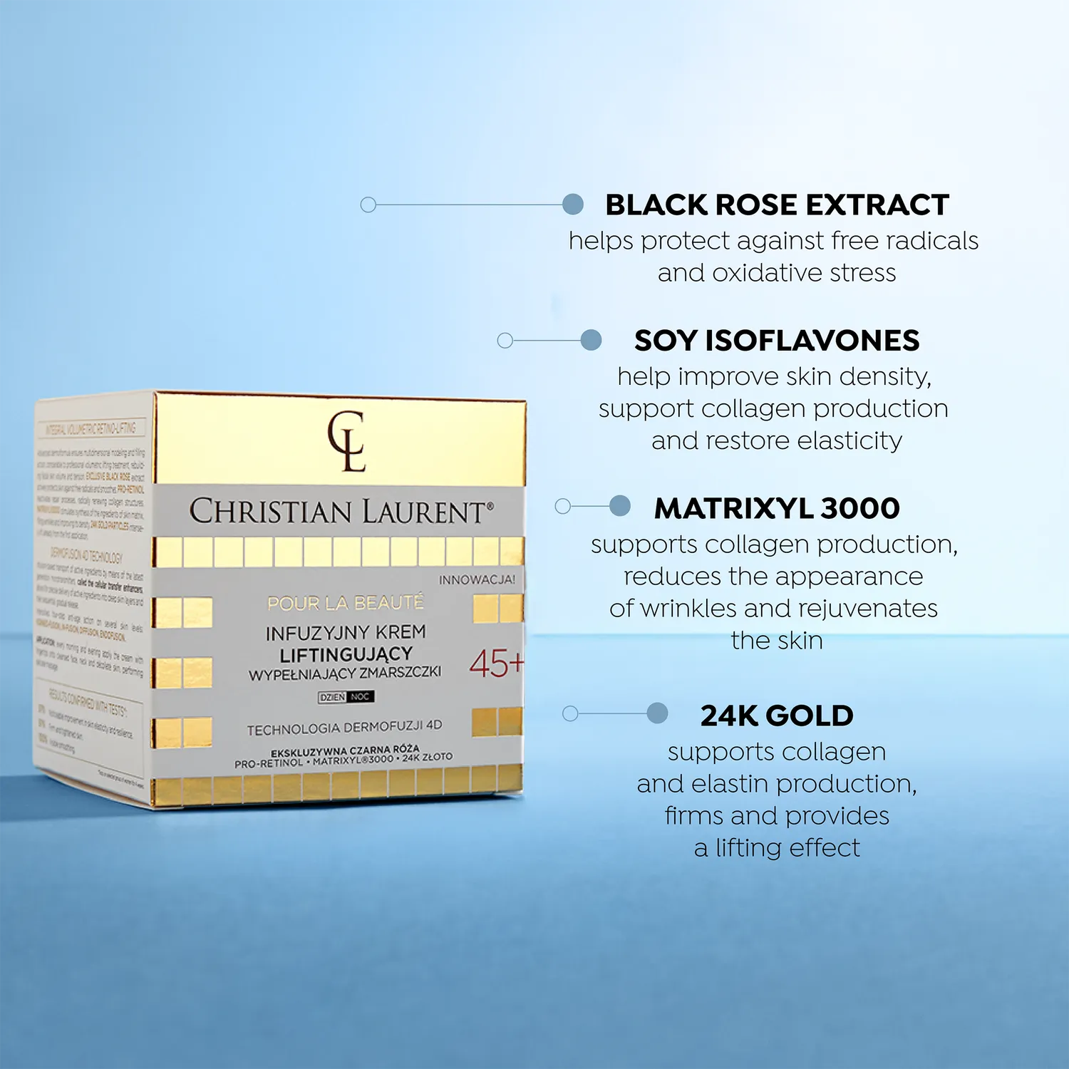 Eveline Christian Laurent crème lifting 45+ raffermissante