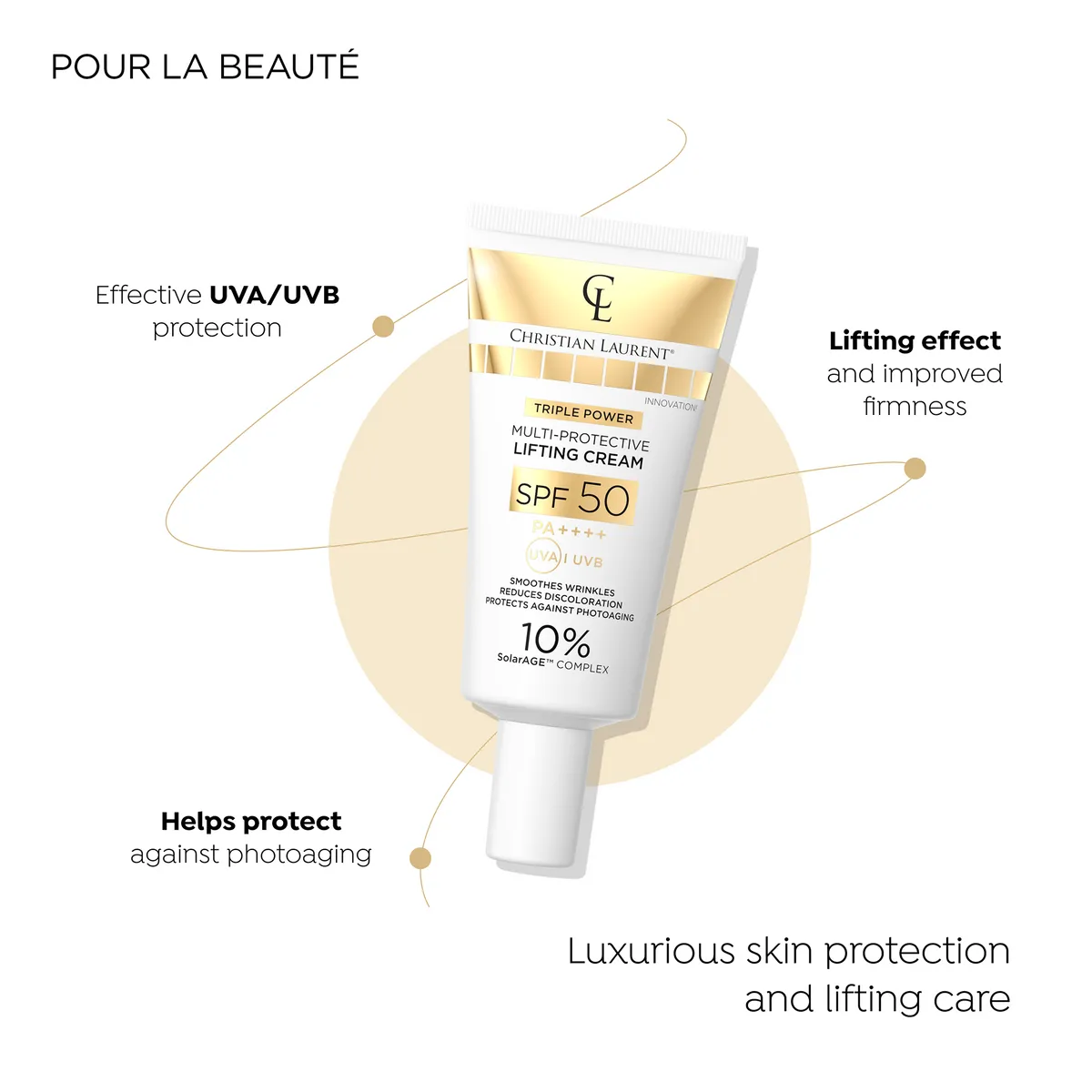 Eveline Christian Laurent crème visage lift SPF50 anti-taches