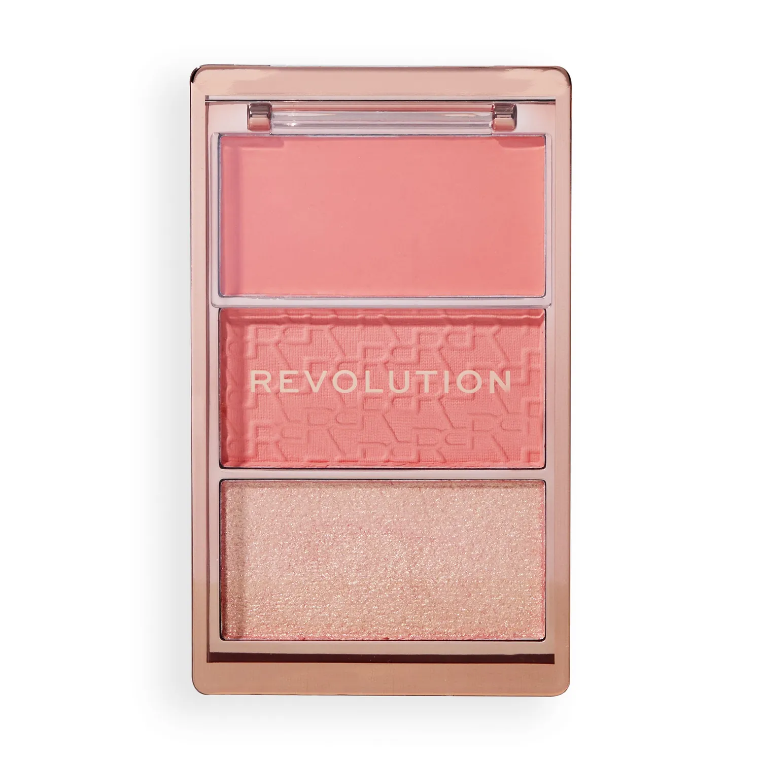 Revolution Blush Icon palette blush Authentic Peach trio crème
