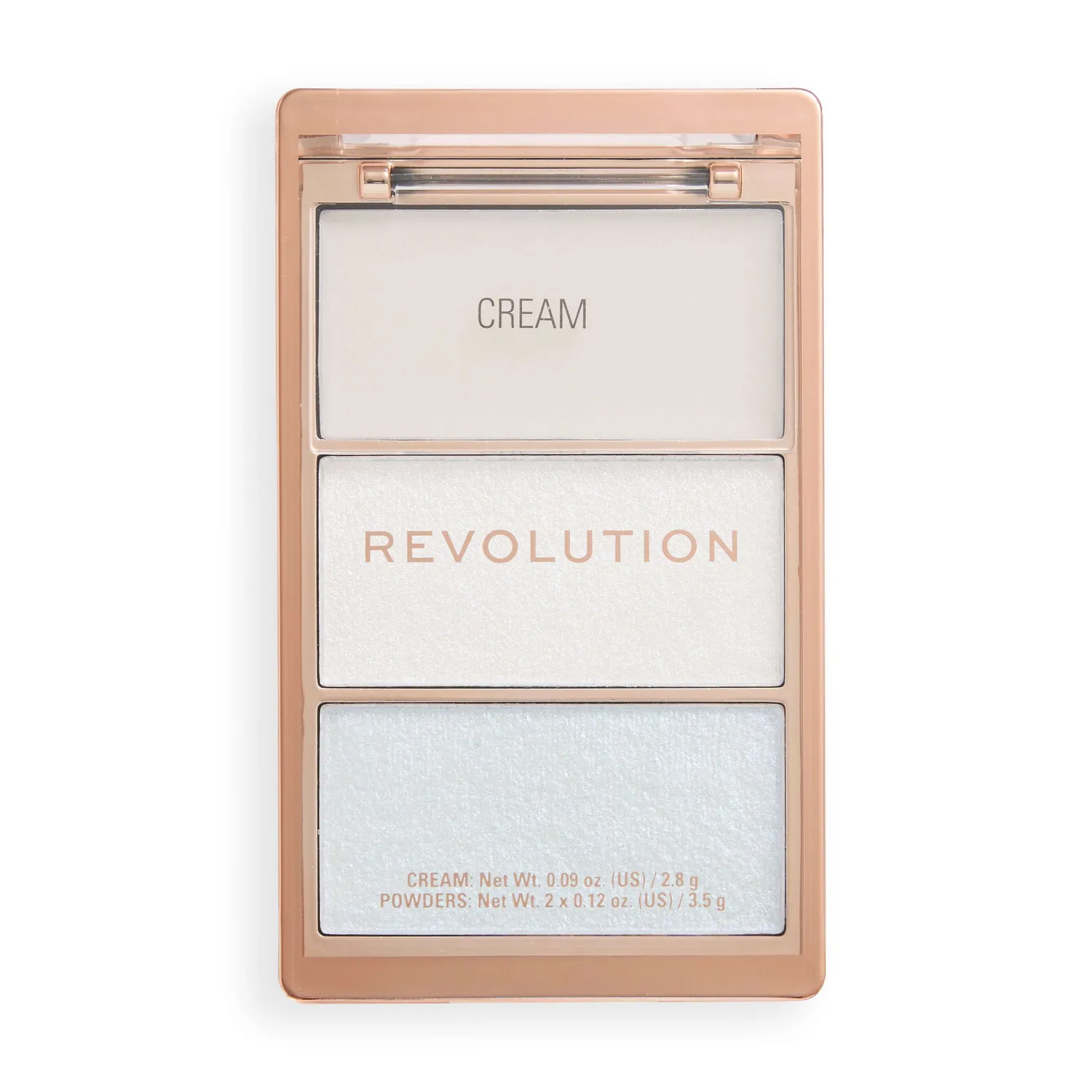 Revolution Highlight Icon palette highlighter Rosy Gold Glow trio