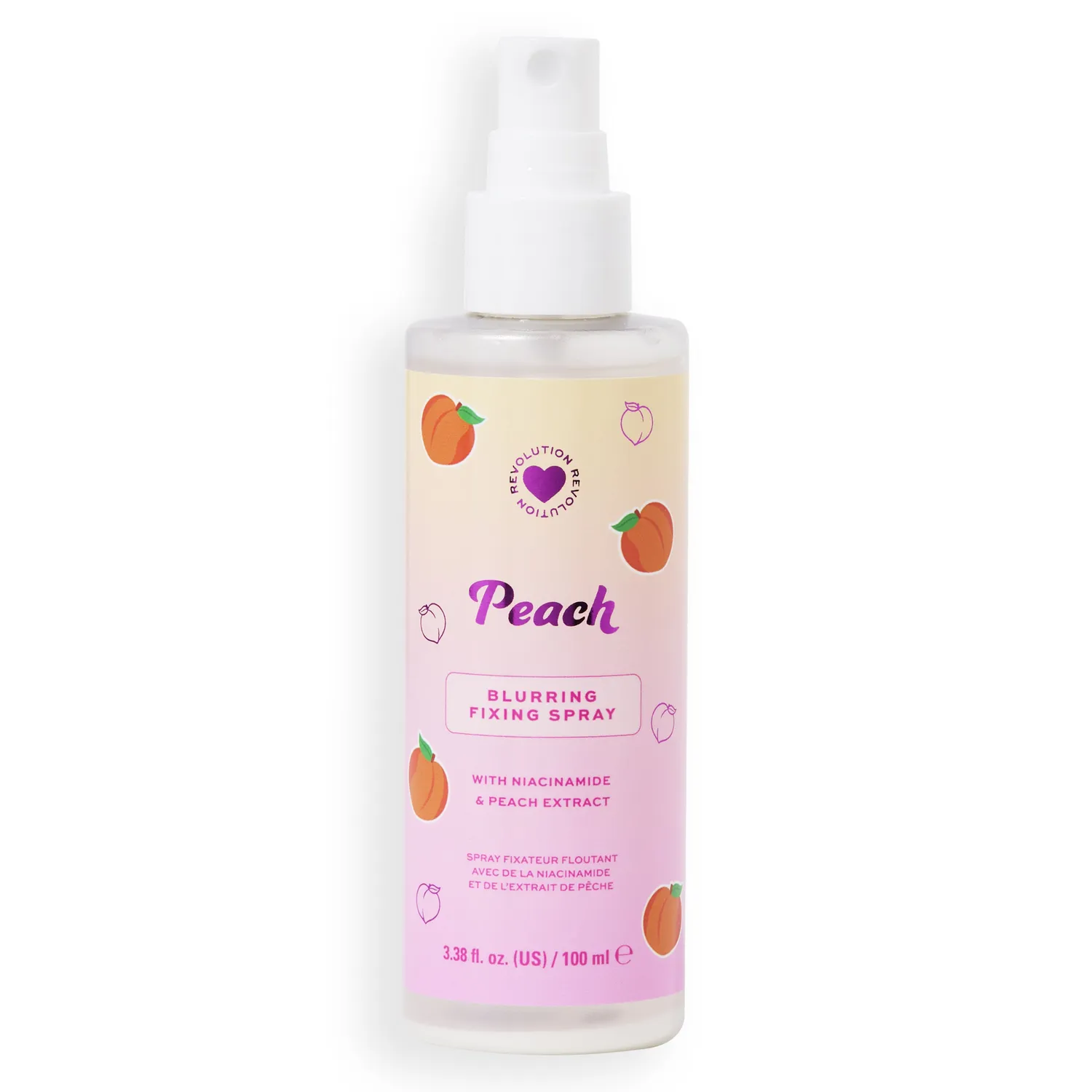 I Heart Revolution Peach spray fixateur matifiant