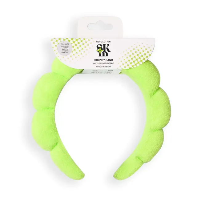 Revolution Skin bandeau vert matelassé soin visage