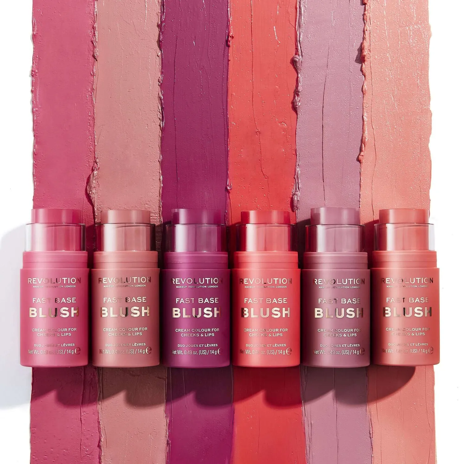 Revolution Fast Base blush stick crémeux fini glowy
