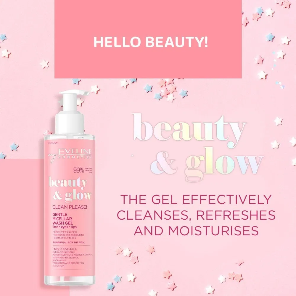 Eveline Beauty&Glow gel micellaire nettoyant visage