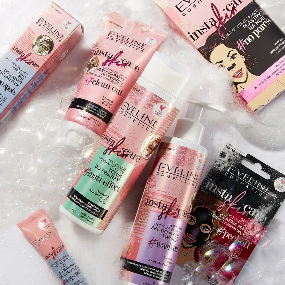 Eveline Insta Skin Care pâte gommage argile peaux grasses