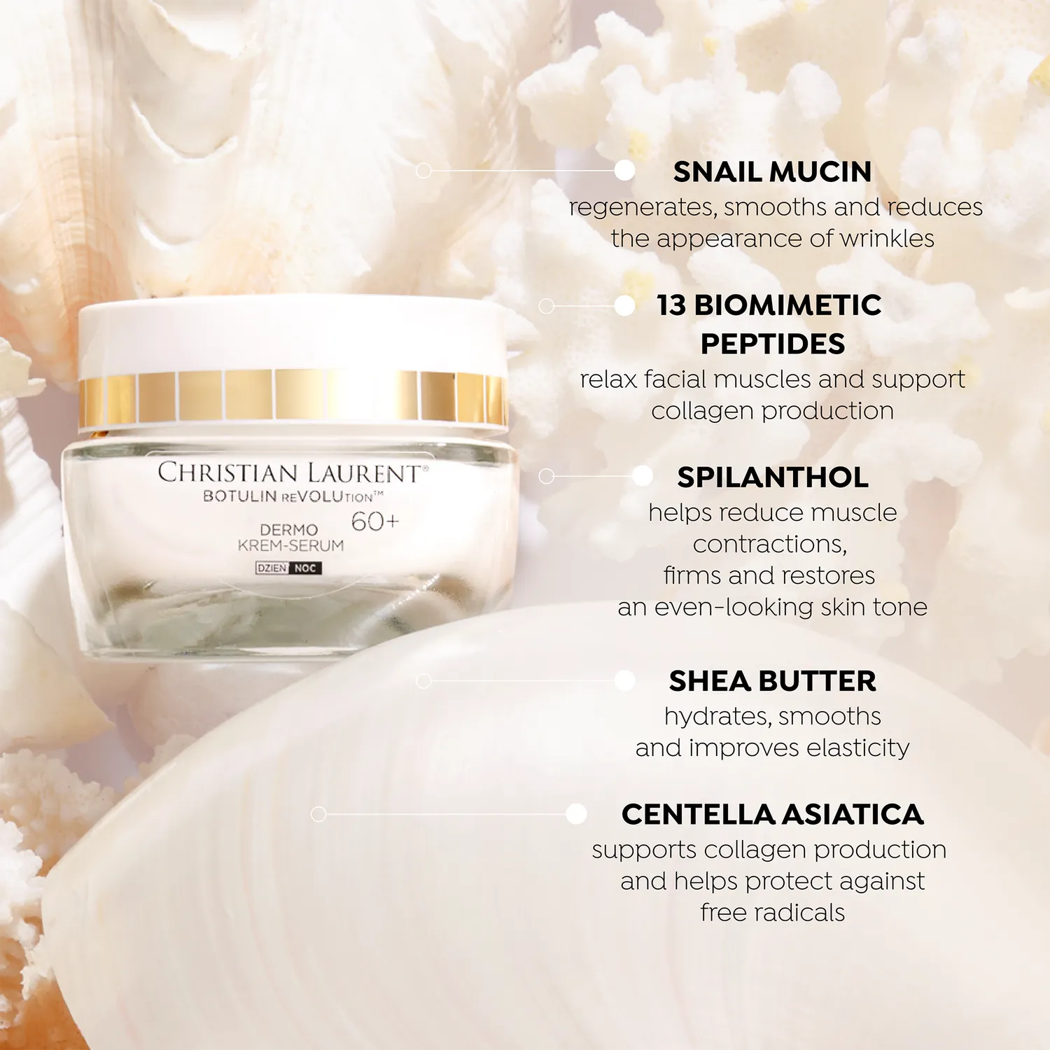 Eveline Christian Laurent Botulin Revolution crème-sérum 60+ raffermissant