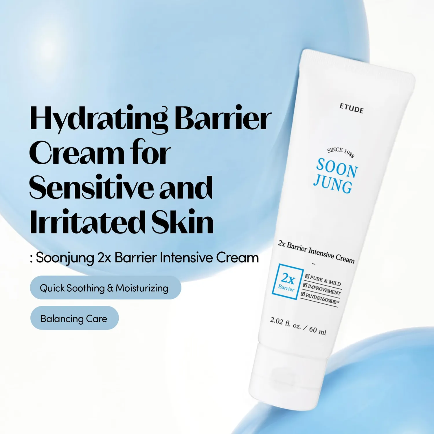 Etude SoonJung 2x Barrier crème visage 60 ml apaisante