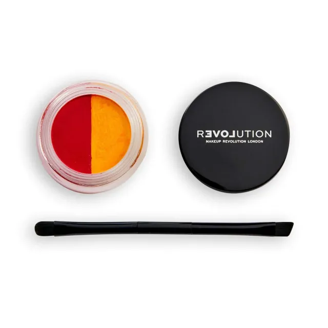 Relove Water Activated Liner Double Up eyeliner jaune rouge