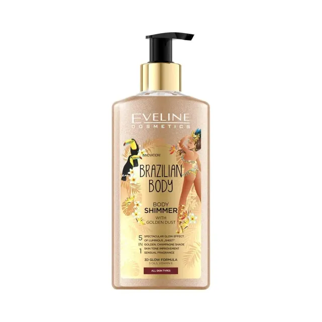 Eveline Brazilian Body crème shimmer dorée