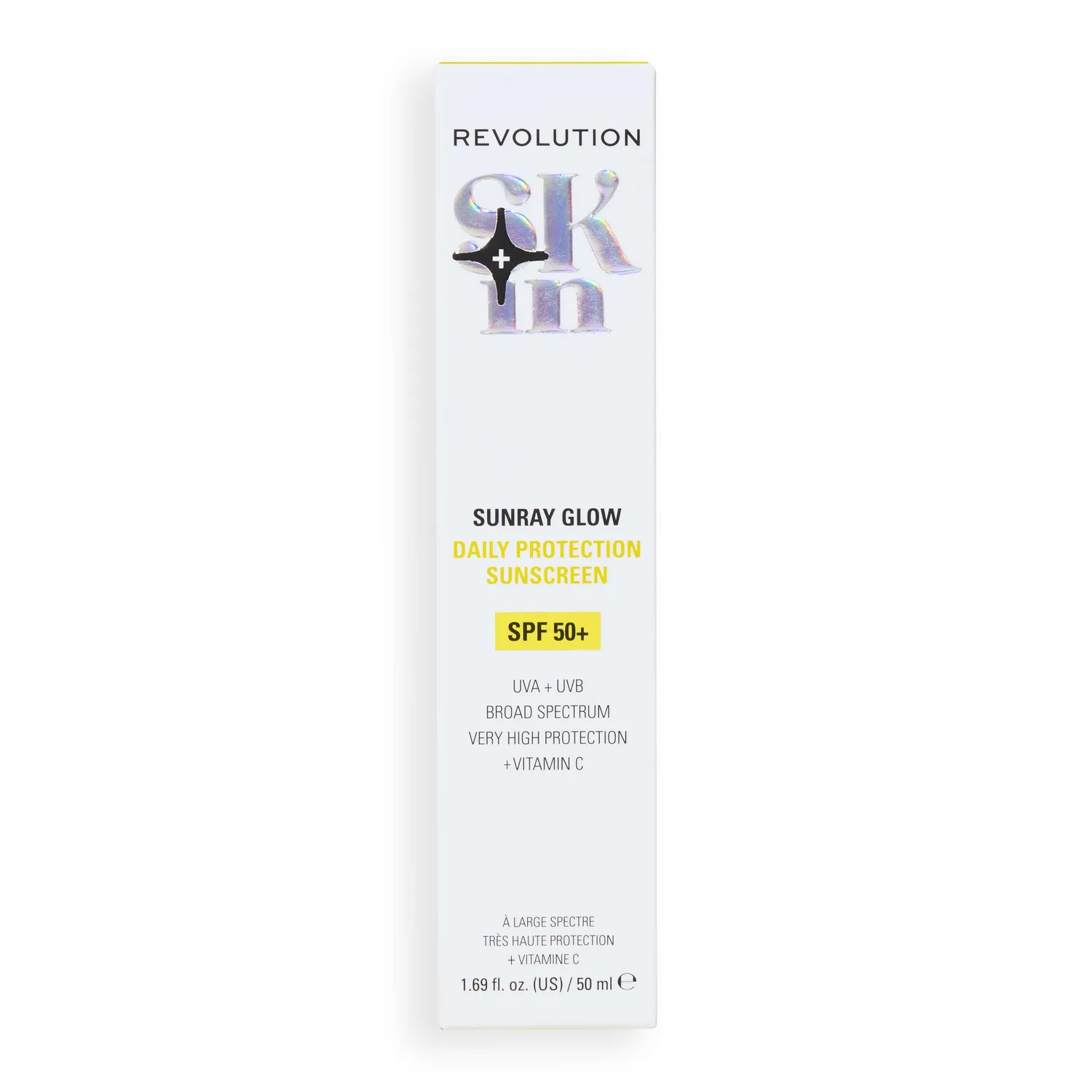 Revolution Skin Sunray Glow solaire SPF50+ vitamine C