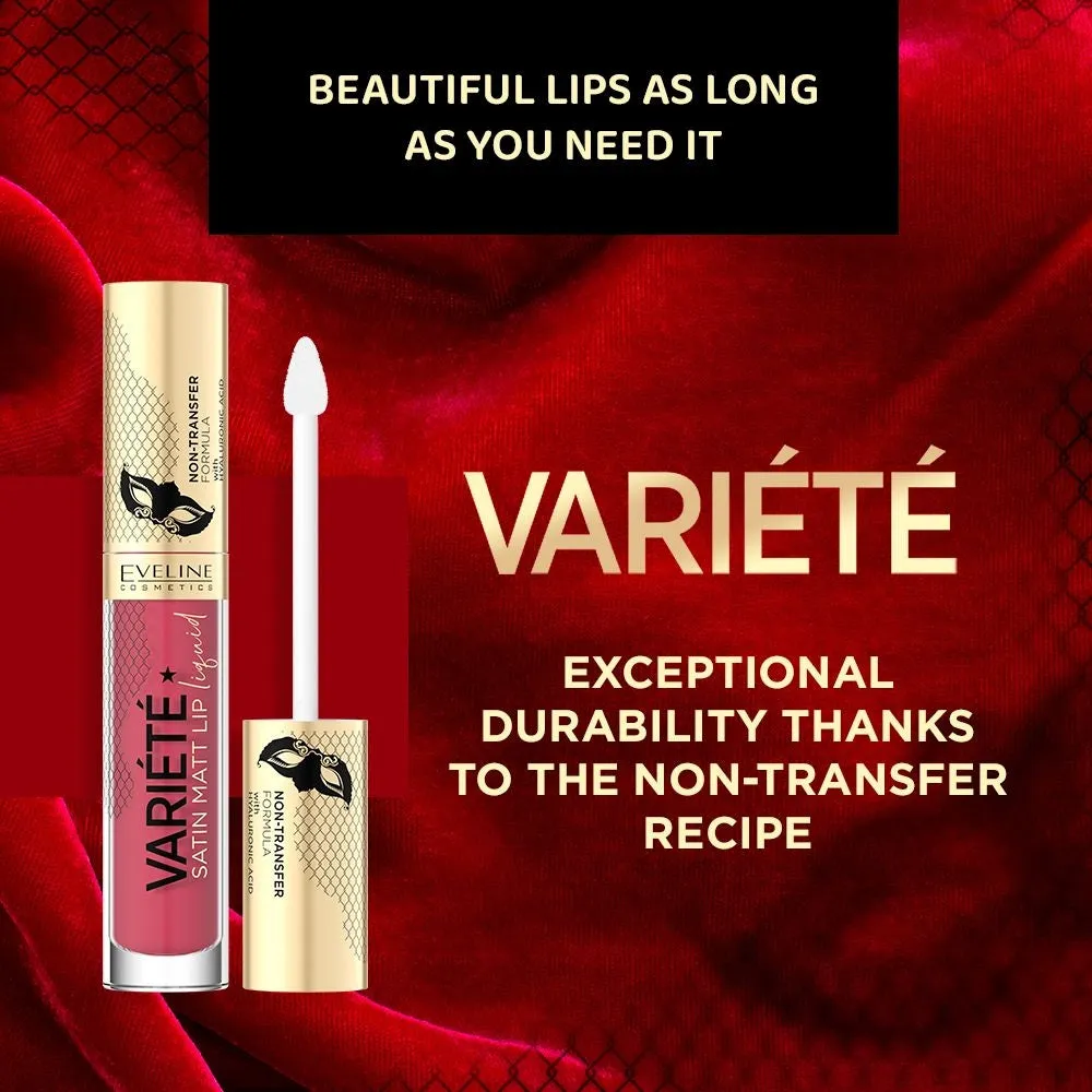Eveline Cosmetics Variété Satin Matt rouge lèvres liquide n°01