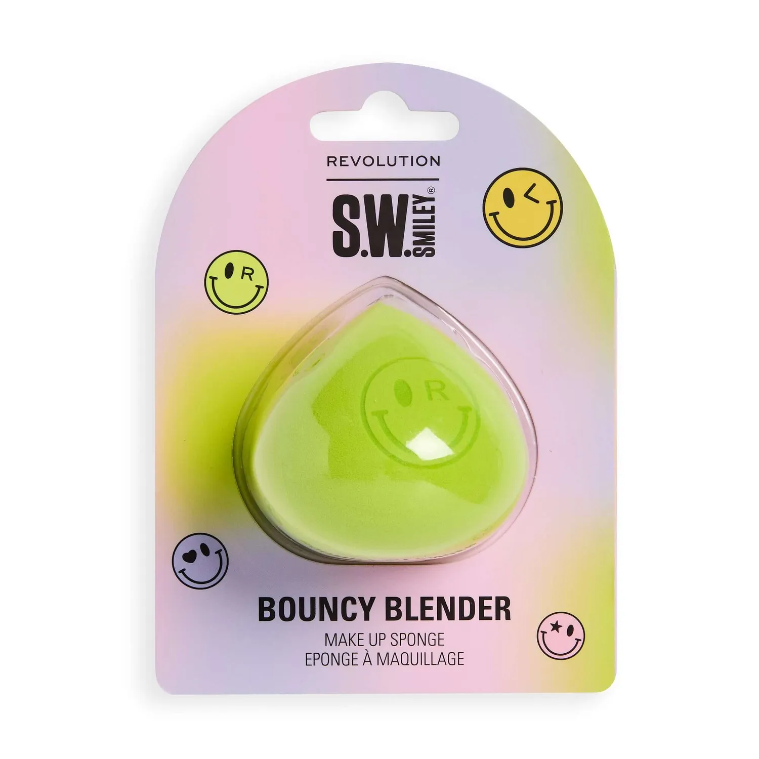 Revolution S.W. Smiley Bouncy Blender éponge maquillage antibactérienne