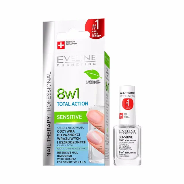 Eveline Nail Therapy soin ongles 8en1 Sensitive cassants