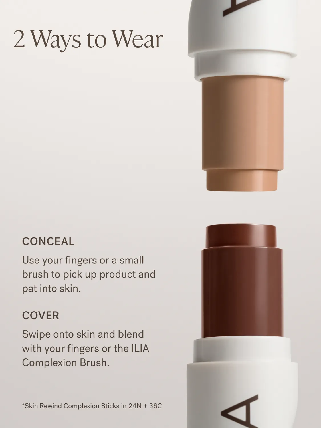 Ilia The Skin Rewind Set stick teint 2 pièces couvrance moyenne