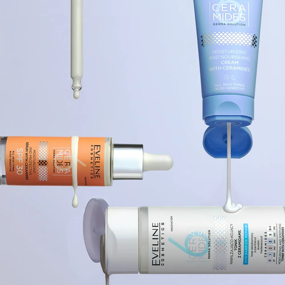 Eveline 6 Ceramides lotion tonique hydratante peaux sensibles