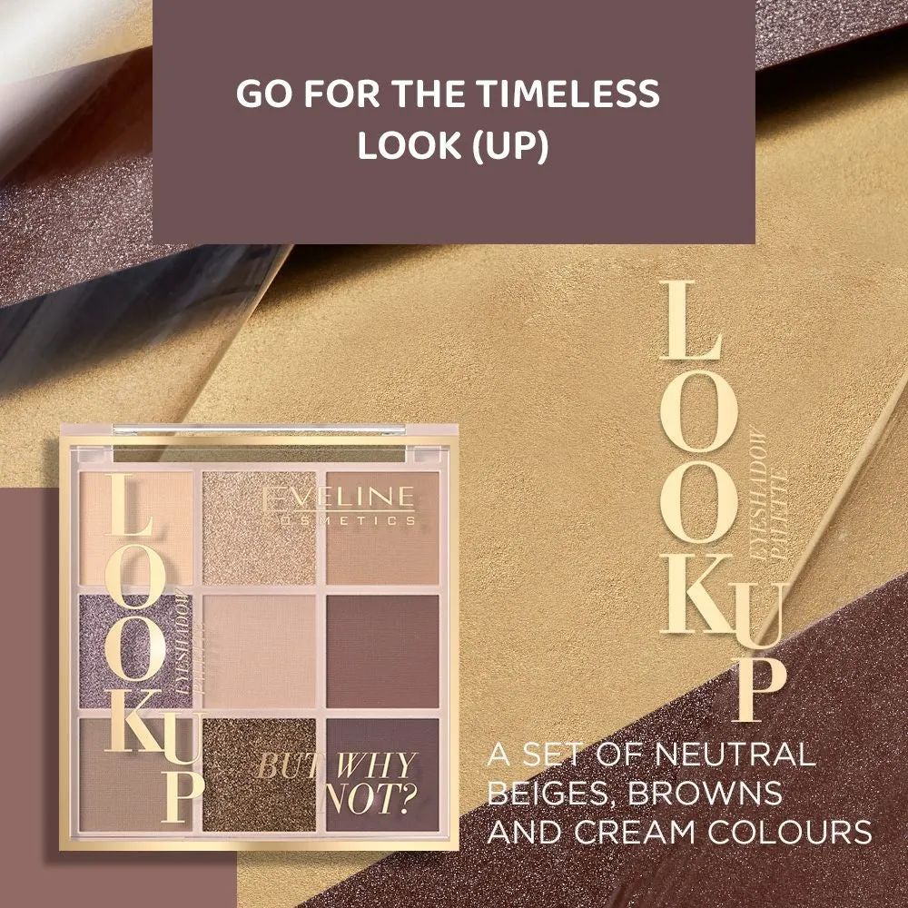 Eveline Look Up But Why Not palette 9 fards beige haute couvrance