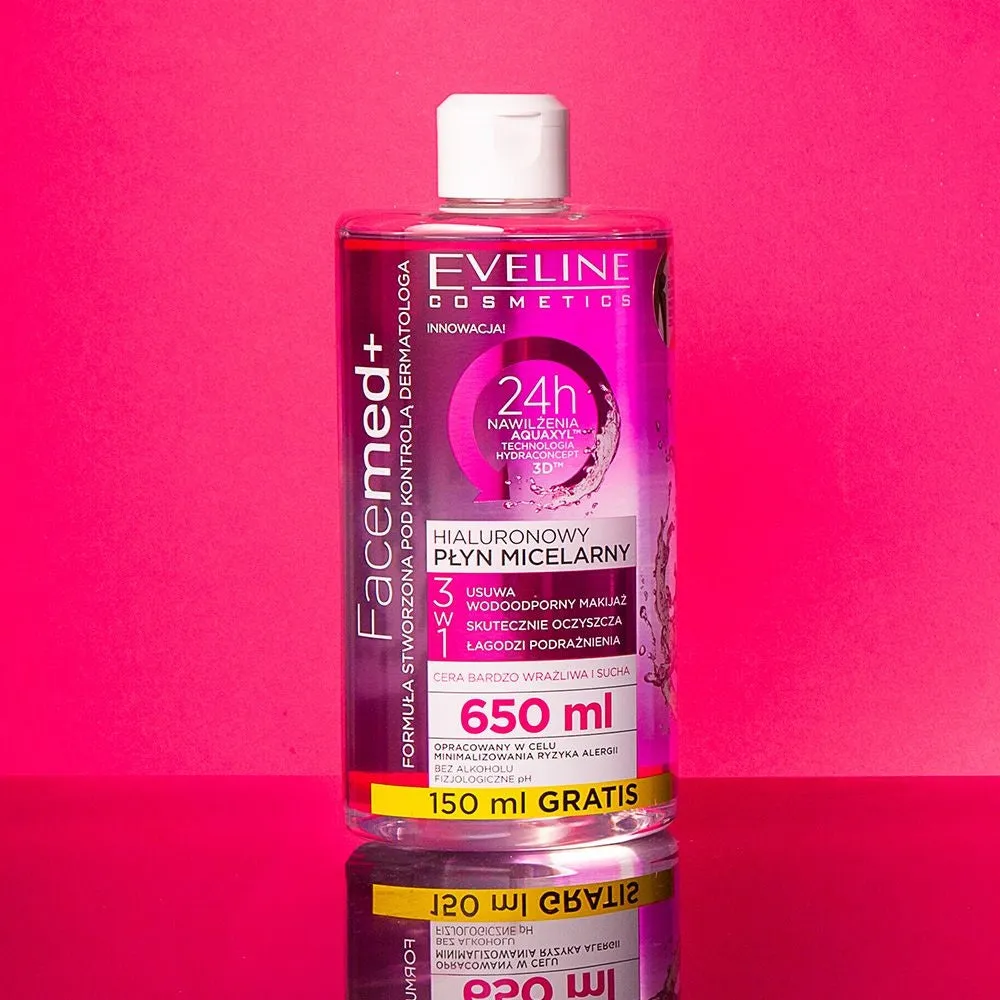 Eveline Facemed+ eau micellaire hyaluronique 3en1