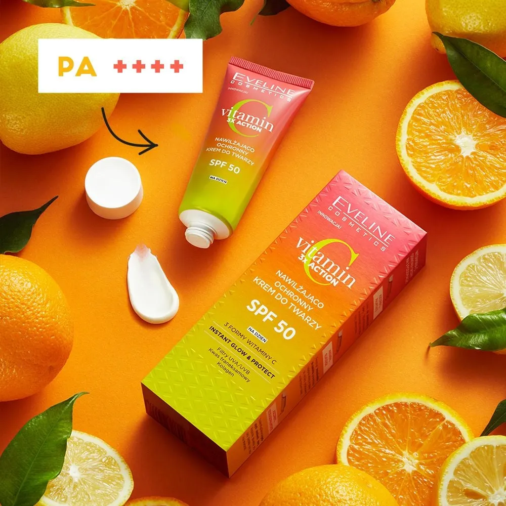Eveline Vitamin C 3x Action crème visage SPF 50 hydratante