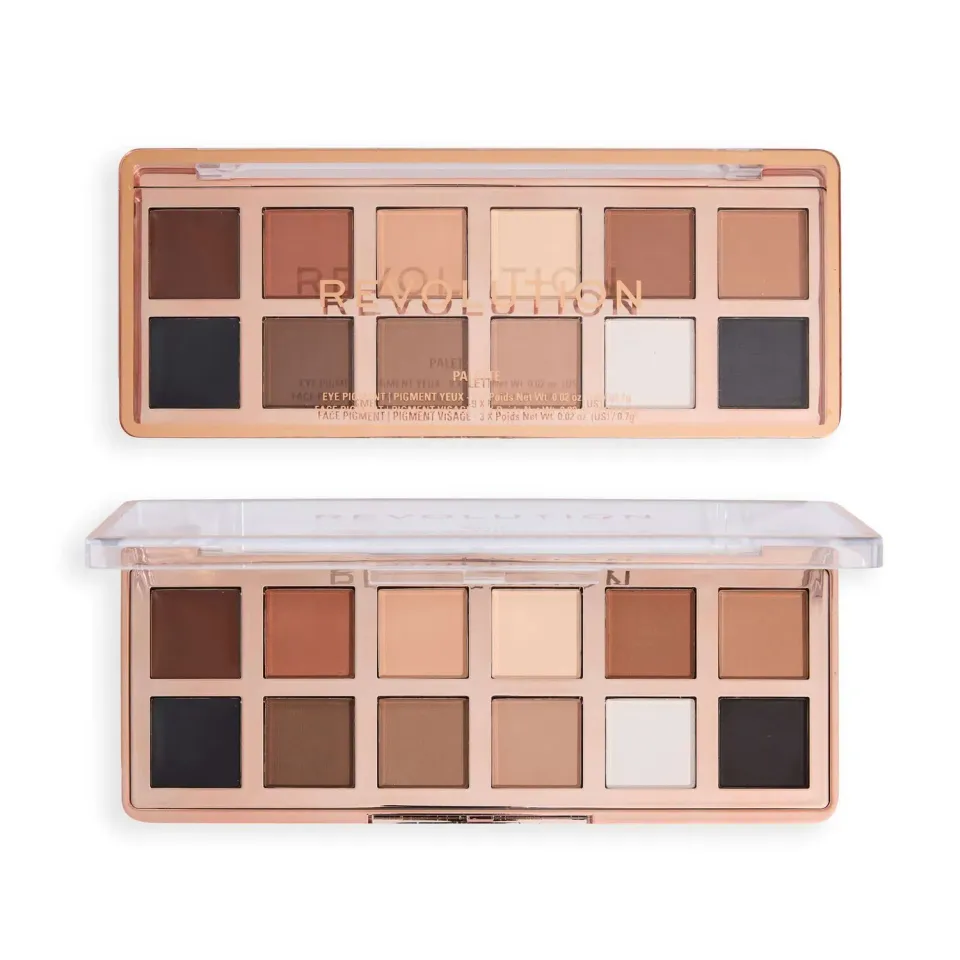 Revolution Master Icon Matte Nudes palette fards nude mat