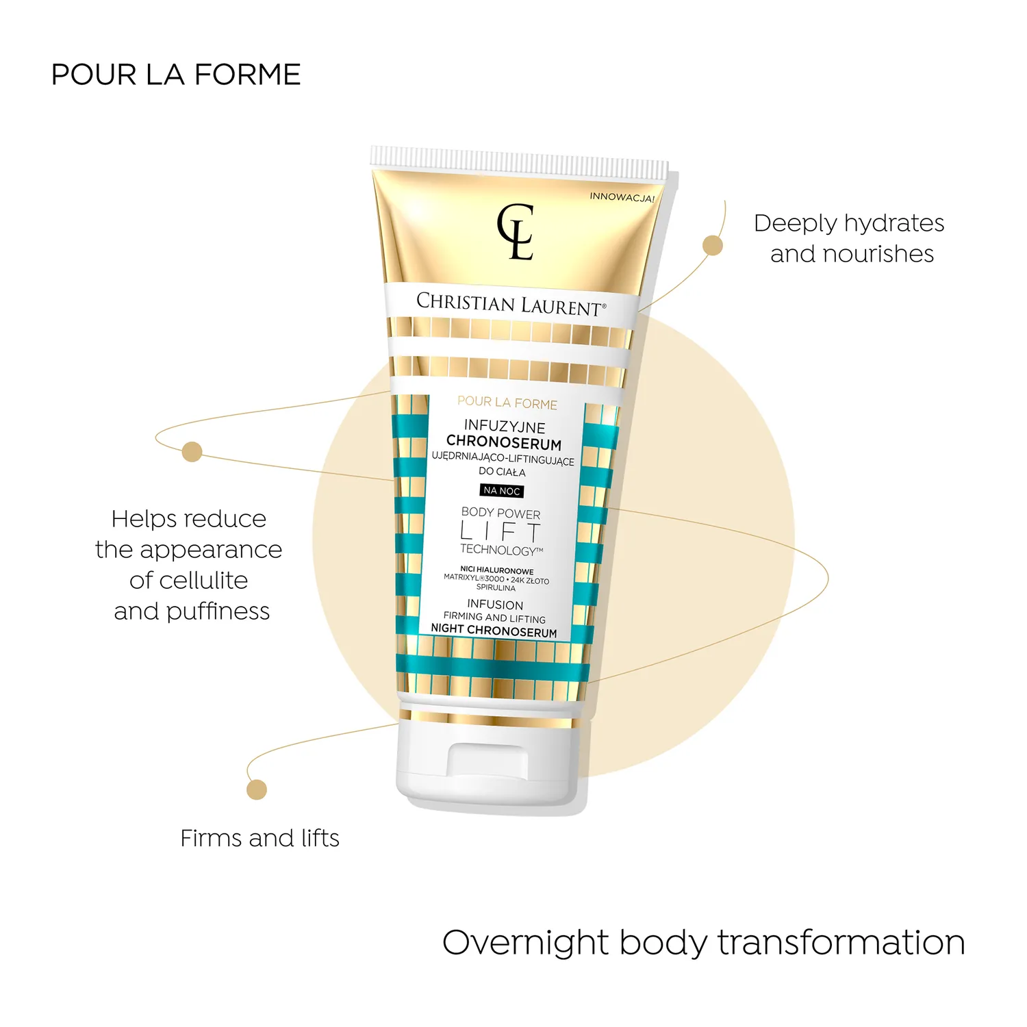 Eveline Pour La Forme Chronoserum sérum corps nuit raffermissant