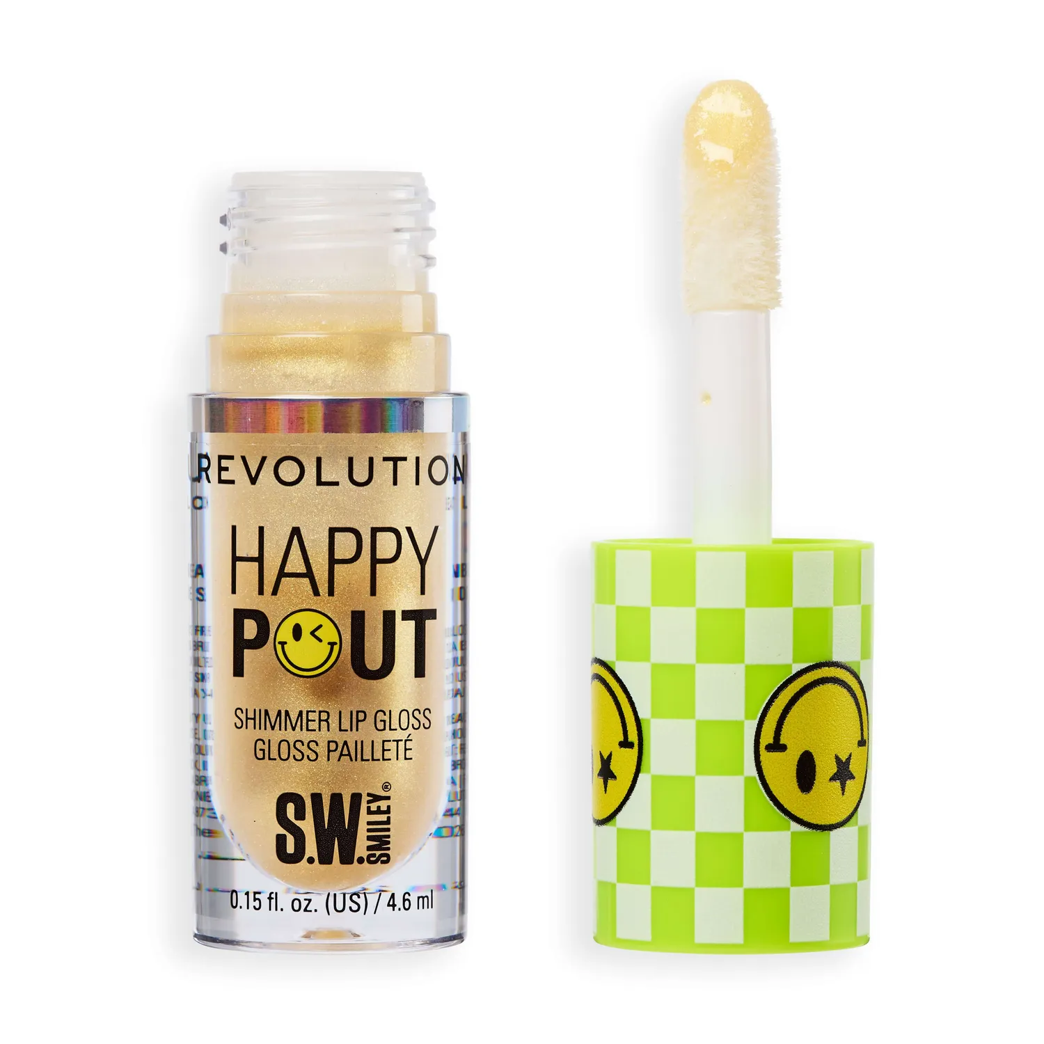 Revolution x Smiley Happy Pout gloss lèvres Sunbeam doré