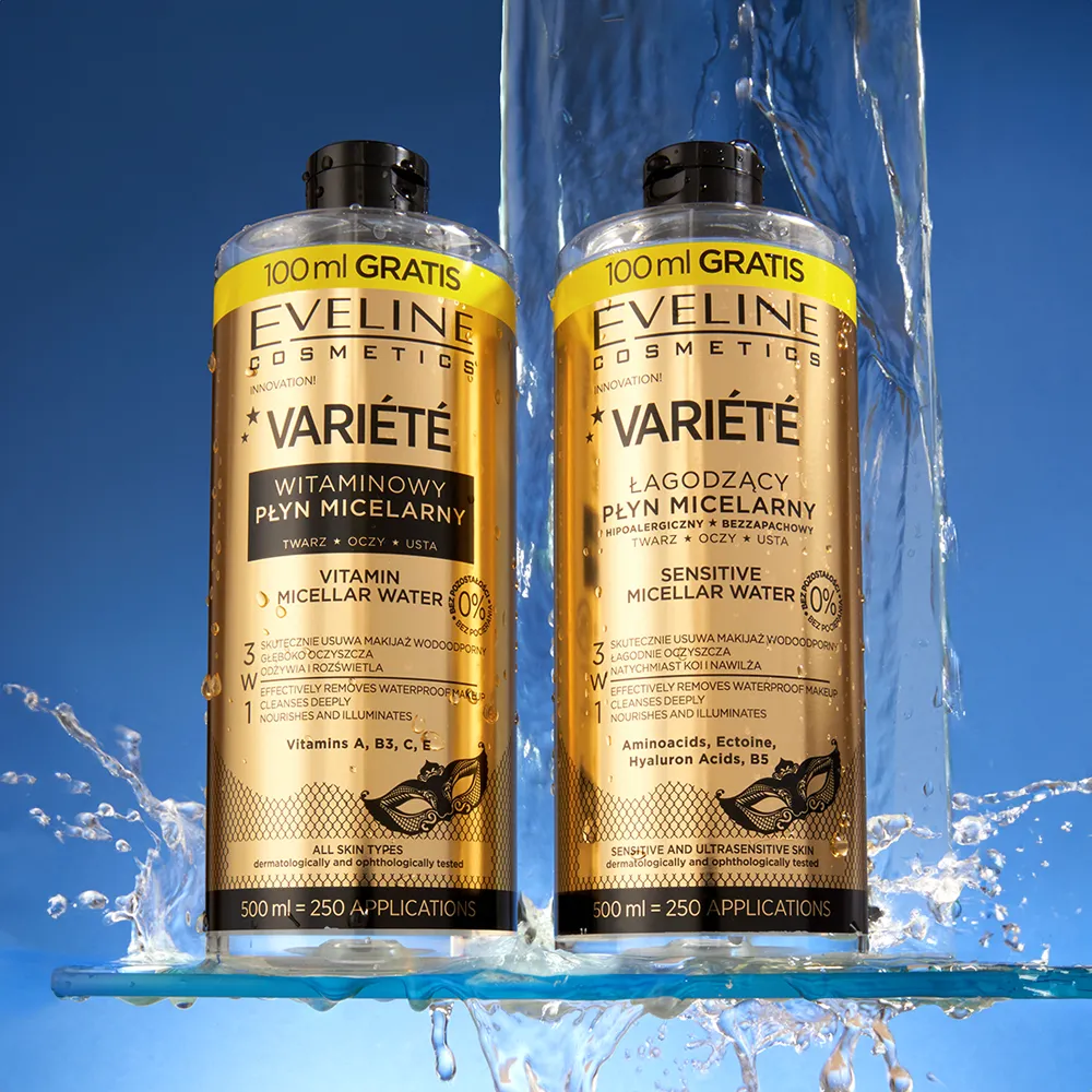 Eveline Variété eau micellaire apaisante sans parfum