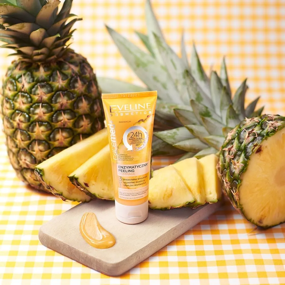 Eveline Facemed+ Pineapple and Fruit Acids Enzyme Peeling 3in1 peeling peaux sensibles
