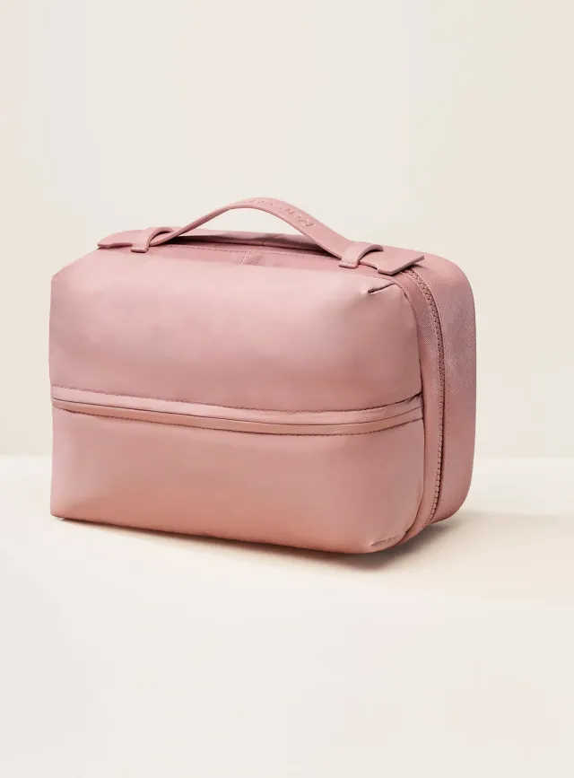 Rare Beauty Puffy Toiletry Bag trousse maquillage Mauve matelassée