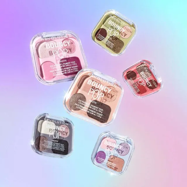 Revolution Bouncy Pop palette fard à paupières mochi vegan