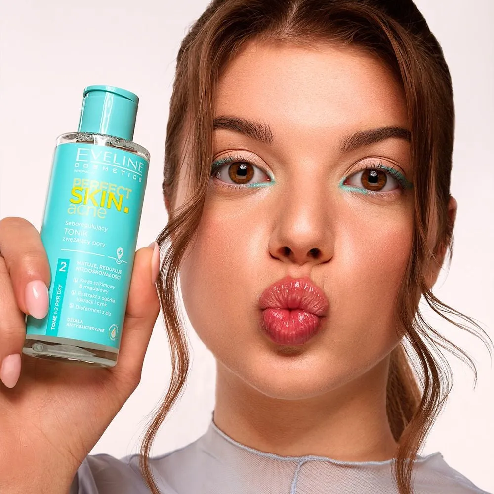 Eveline Perfect Skin Acne lotion tonique pores peau grasse