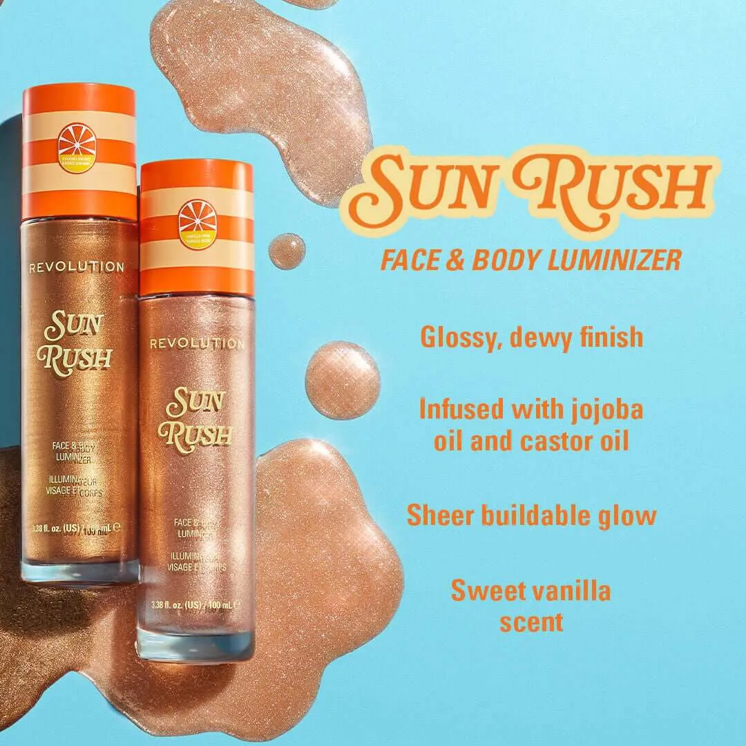 Revolution Sun Rush enlumineur corps Vanilla Pink glow